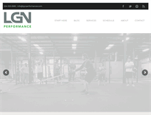 Tablet Screenshot of lgnperformance.com